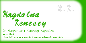 magdolna kenesey business card